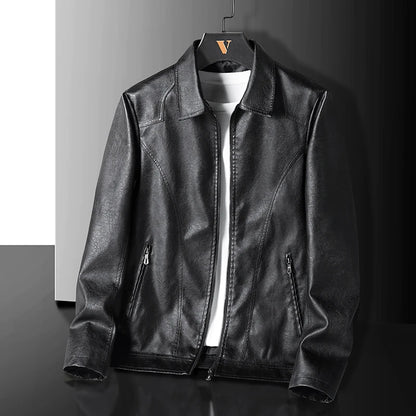 Leather Zip Up Jacket