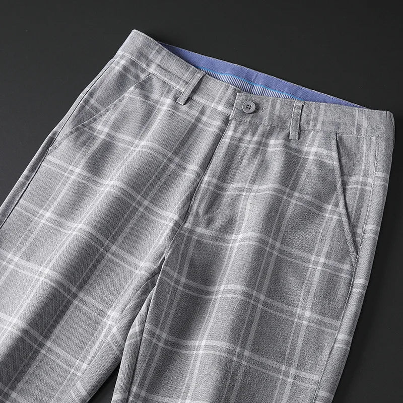 Classic Checkered Dress Pants