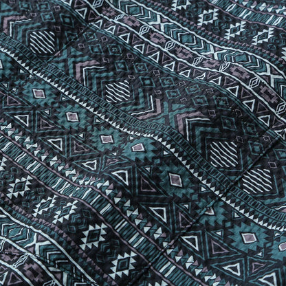 Sleek Patterned Short Sleeved Shirt