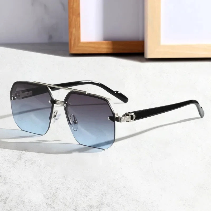 Rimless Gradient Sunglasses