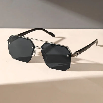 Rimless Gradient Sunglasses