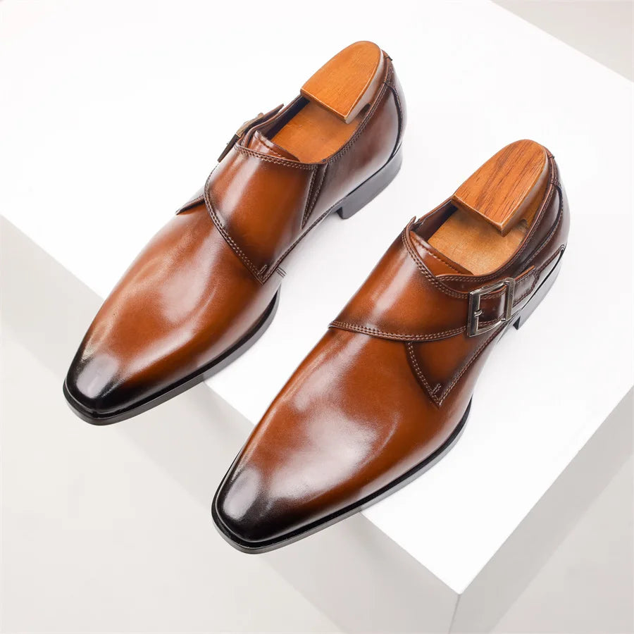Cow Leather Strap Shoes