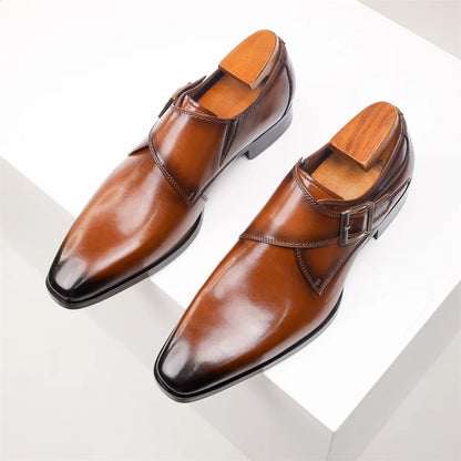Cow Leather Strap Shoes