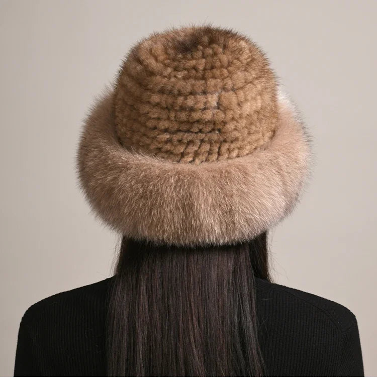 Genuine Mink Fur Cap