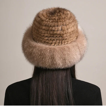 Genuine Mink Fur Cap