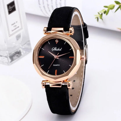 Crystal Leather Watch