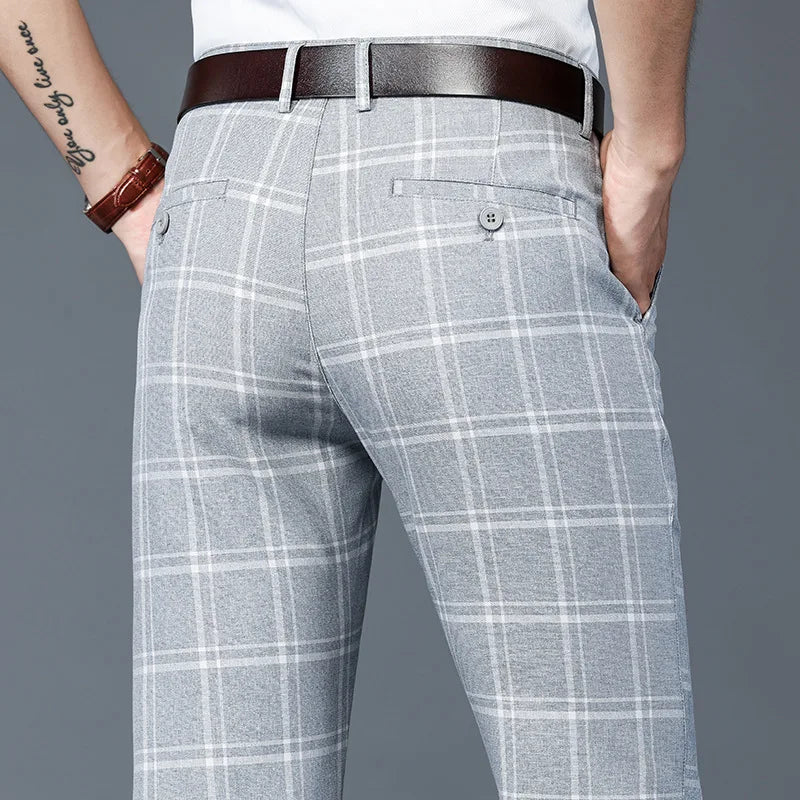 Classic Checkered Dress Pants