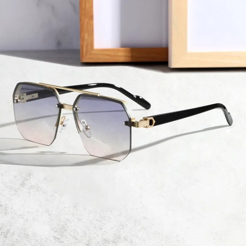 Rimless Gradient Sunglasses