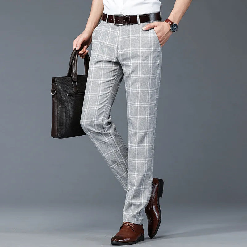 Classic Checkered Dress Pants