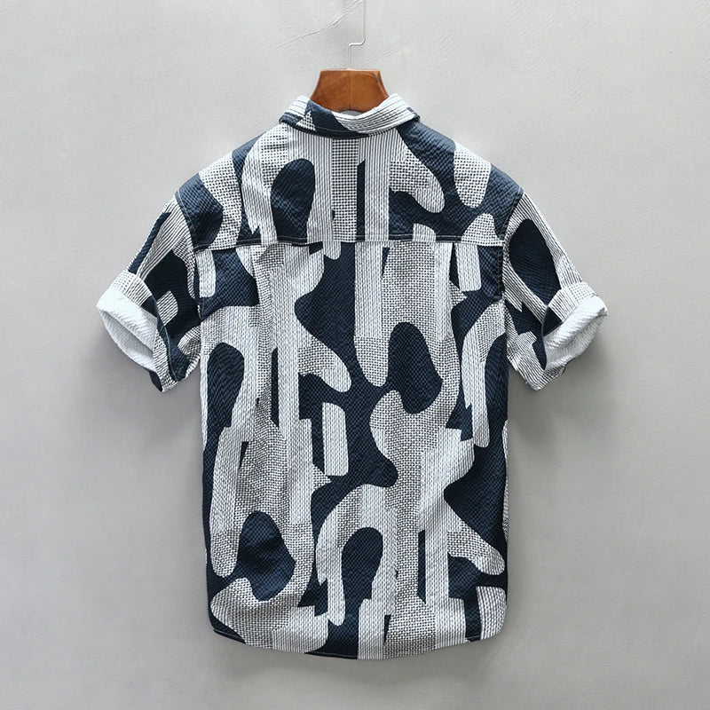 Geometric Blend Short Sleeved Shirt