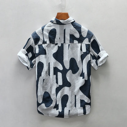 Geometric Blend Short Sleeved Shirt