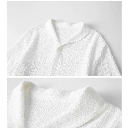 Solid Pleated Two-Piece Set