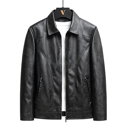 Leather Zip Up Jacket