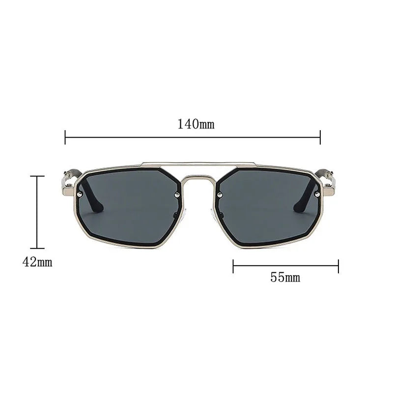 Geometric Retro Sunglasses