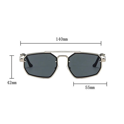 Geometric Retro Sunglasses