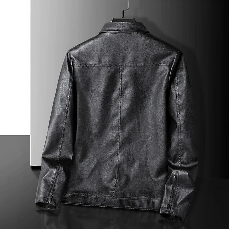 Leather Zip Up Jacket