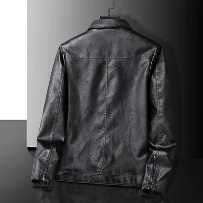 Leather Zip Up Jacket